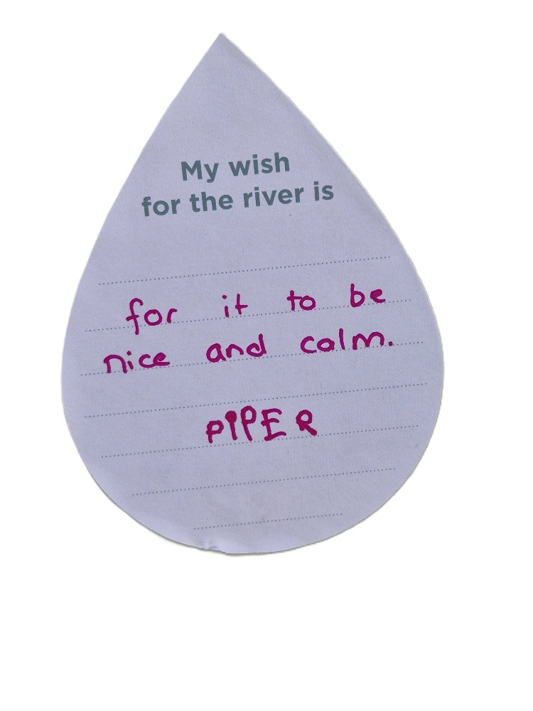 My wish for the river is for it to be nice and calm.