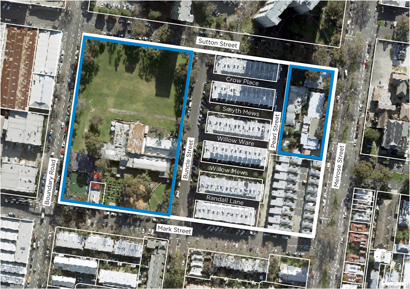 Map of North Melbourne and Macaulay