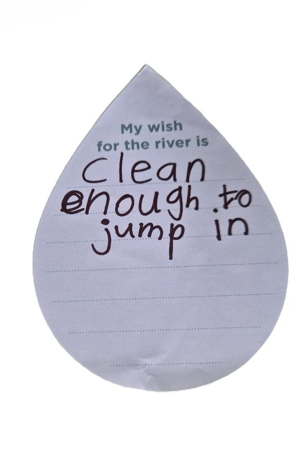 My wish for the river is clean enough to jump in.