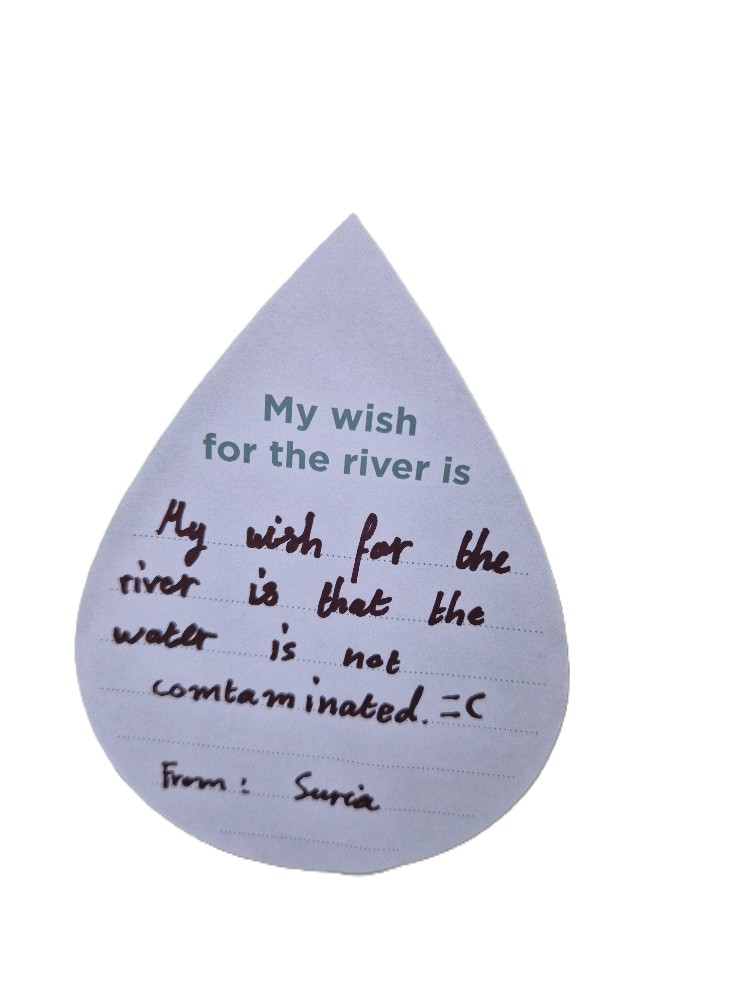 My wish for the river is that the water is not contaminated.
