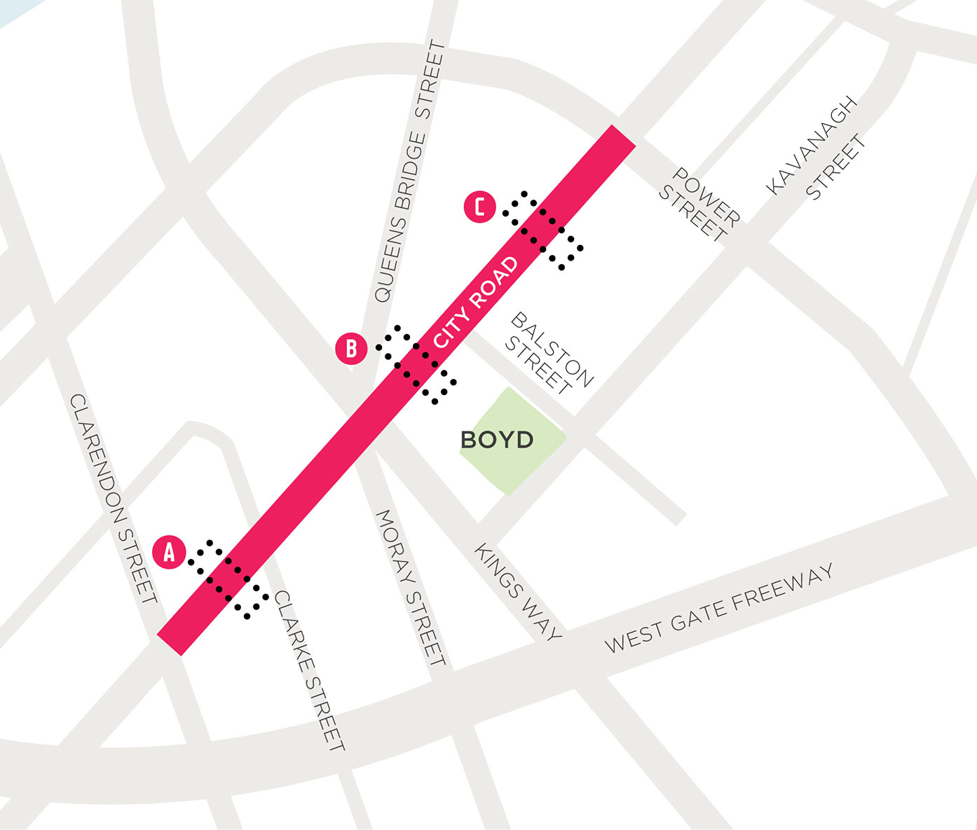 Action 1 - City Road Masterplan Reference Map Action 1 - City Road Masterplan Reference Map