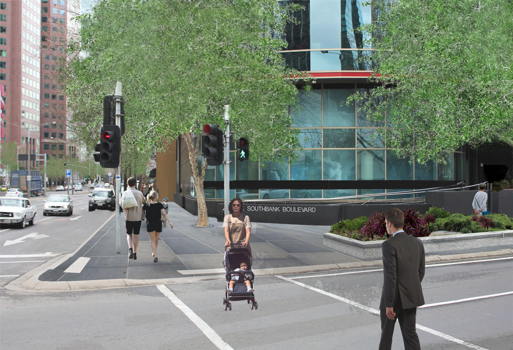 Action 3 - City Road Masterplan Montage Southbank Boulevard Sliplane After
