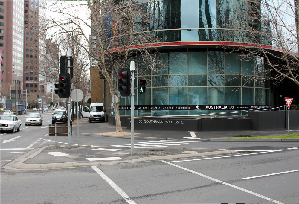 Action 3 - City Road Masterplan Montage Southbank Boulevard Sliplane Before