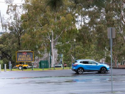 Example of illegal parking in East Melbourne during July 2025